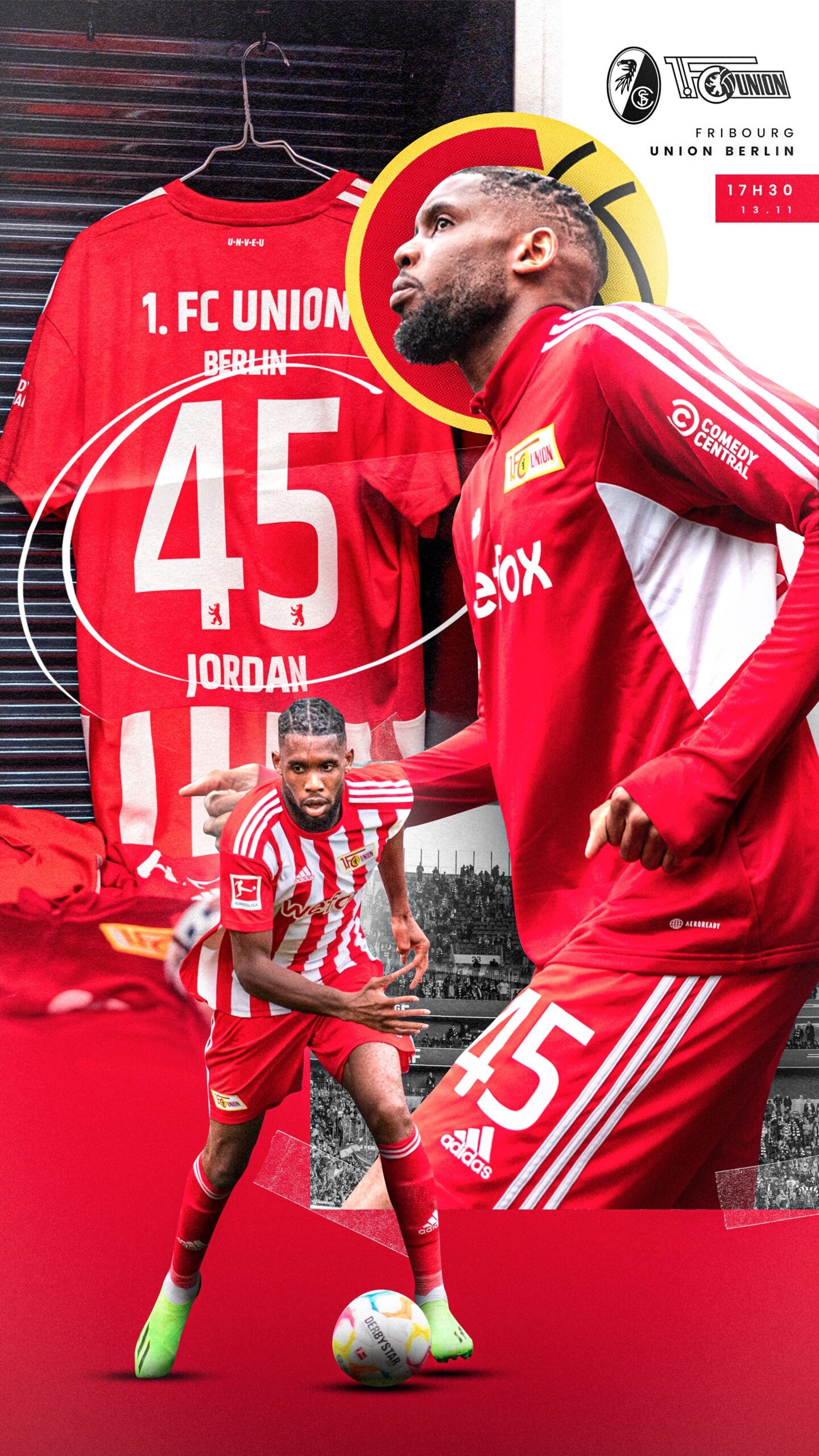 Photo de l'affiche de match du joueur de football pro Jordan Siebatcheu