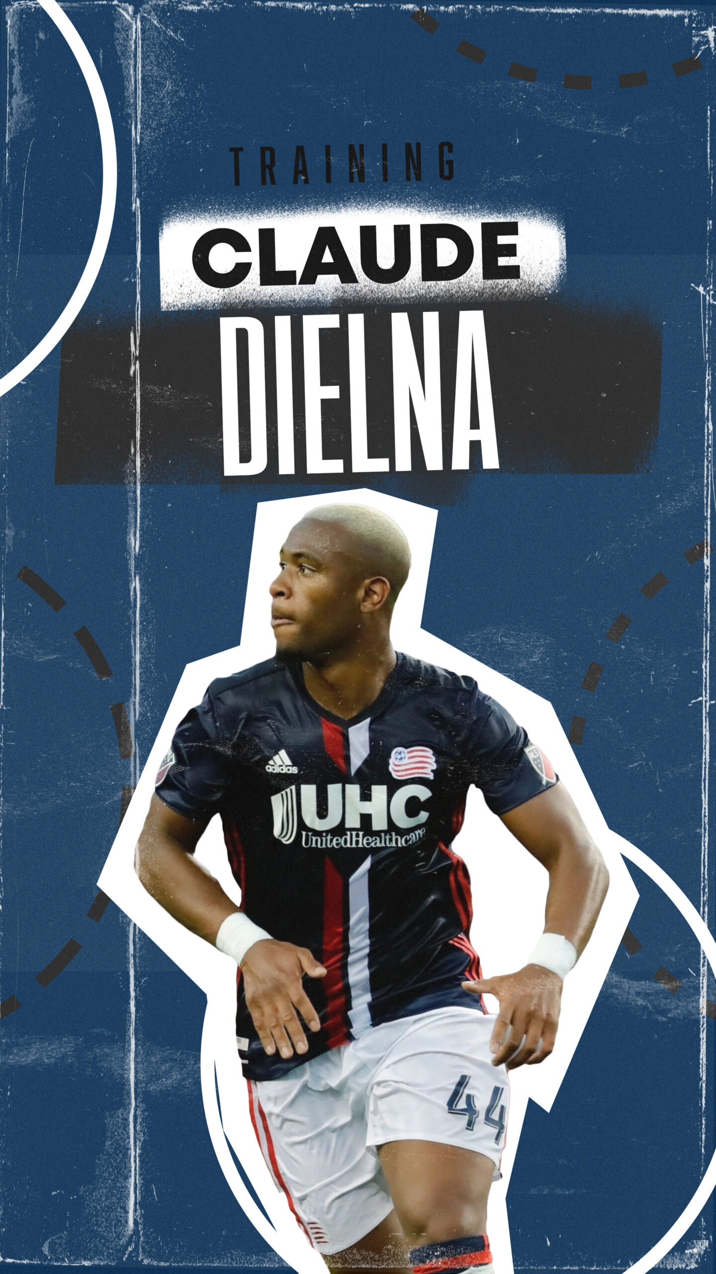 Photo du training du joueur de football professionnel Claude Dielna