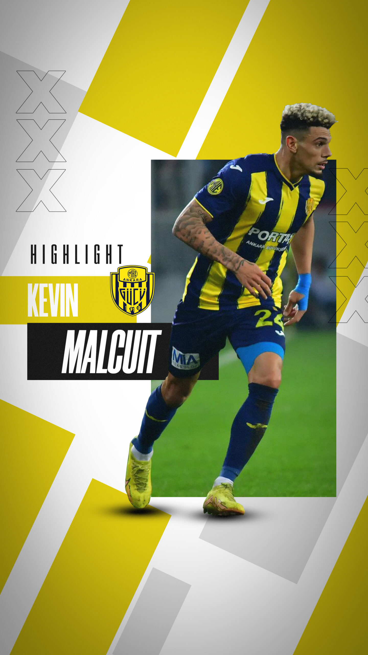 Photo du highlight du joueur de football professionnel Kévin Malcuit