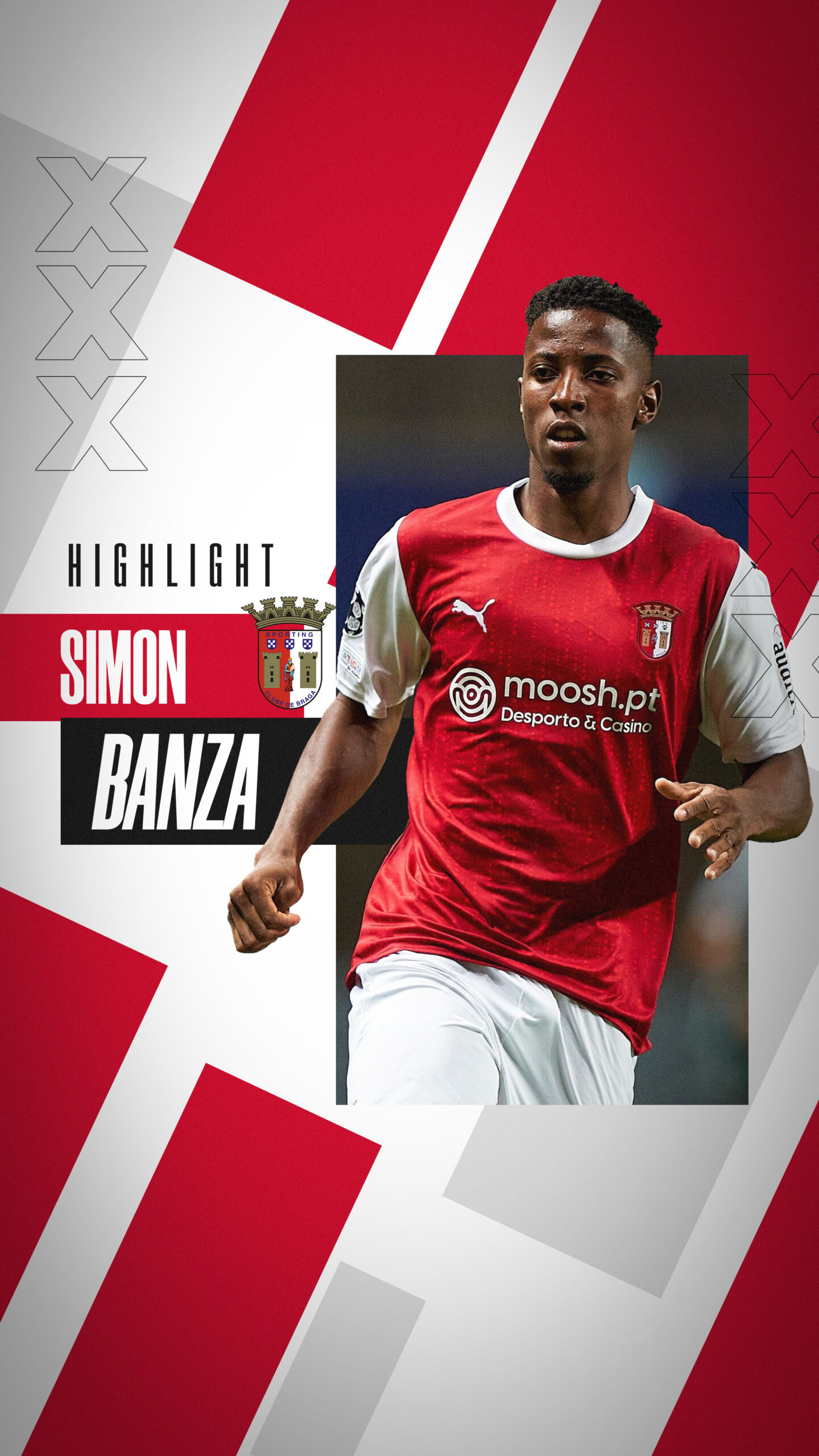 Photo du highlight du joueur de football professionnel du Simon Banza